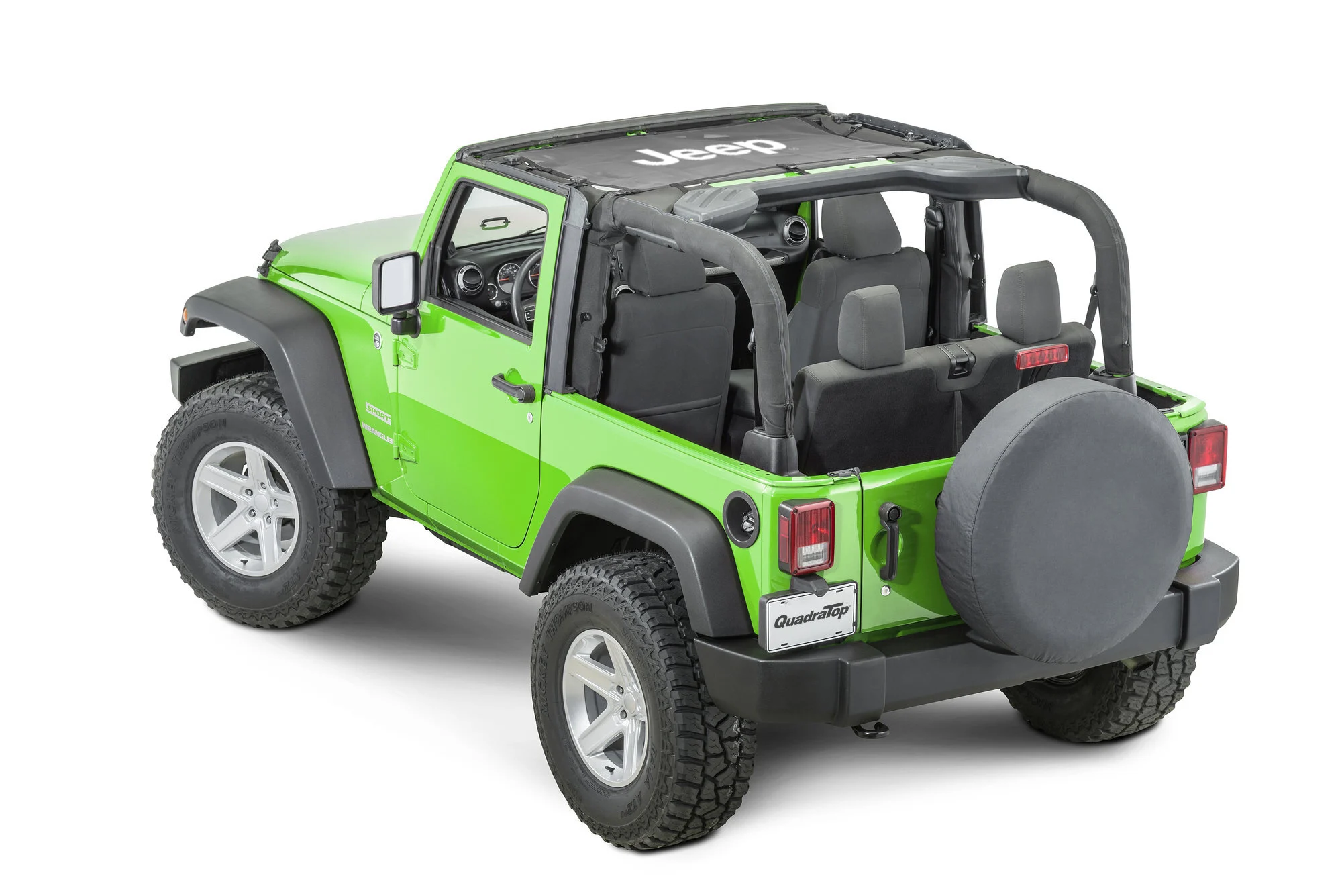 QuadraTop  Jeep Licensed Mesh Bimini Top for 07-18 Jeep Wrangler JK