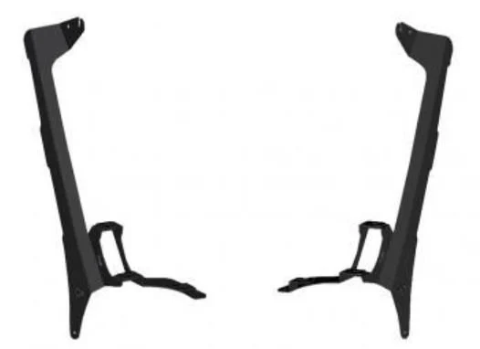 Quake LED QBJ1028 A-Pillar Dual Pods, 52" Roof Light Bar, & 42" Cowl Light Bar Mounts for 18-21 Jeep Wrangler JL & Gladiator JT