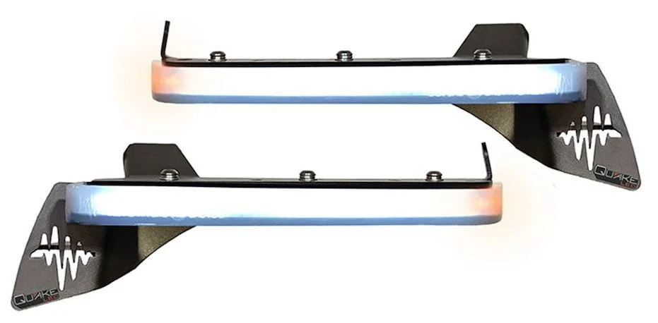 Quake LED  9.5" x 0.75" Slim Chop Kit DRL w/ Sequential Switchback Turn Signal & Side Marker Light  for 18-24 Jeep Wrangler JL & Gladiator JT for 18-26 Jeep Wrangler JL & Gladiator JT Sport or Sport S