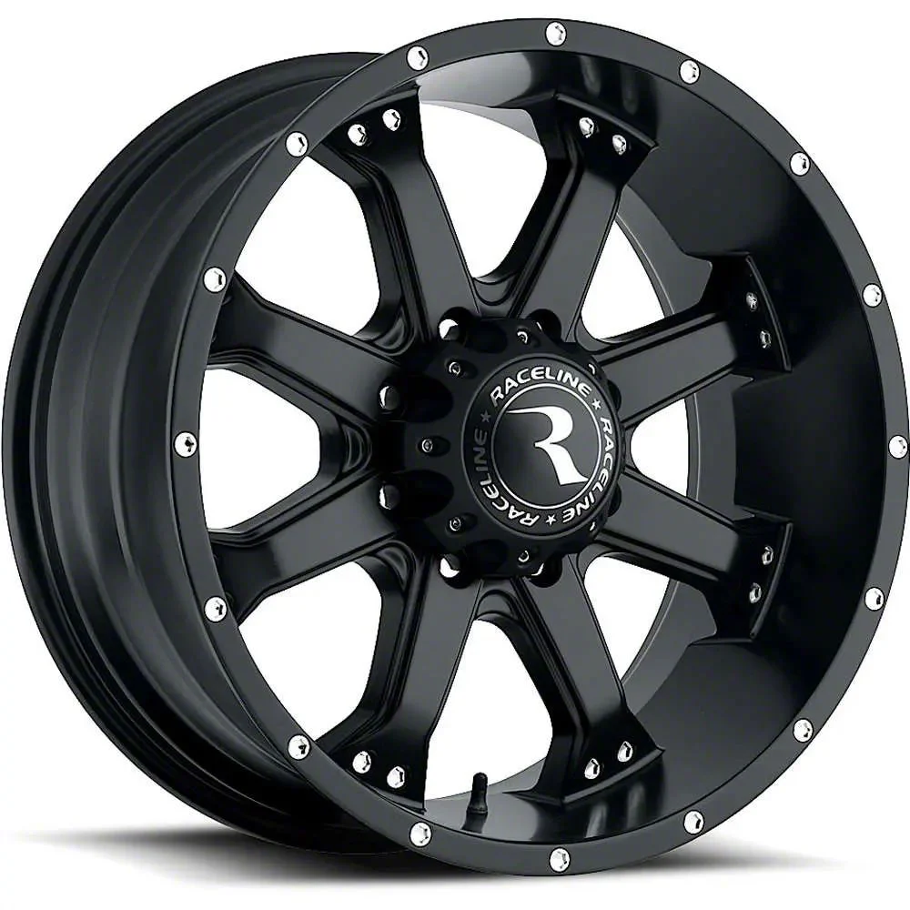 Raceline Assault Gloss Black 8-Lug Wheel; 20x9; 18mm Offset (03-09 RAM 2500)