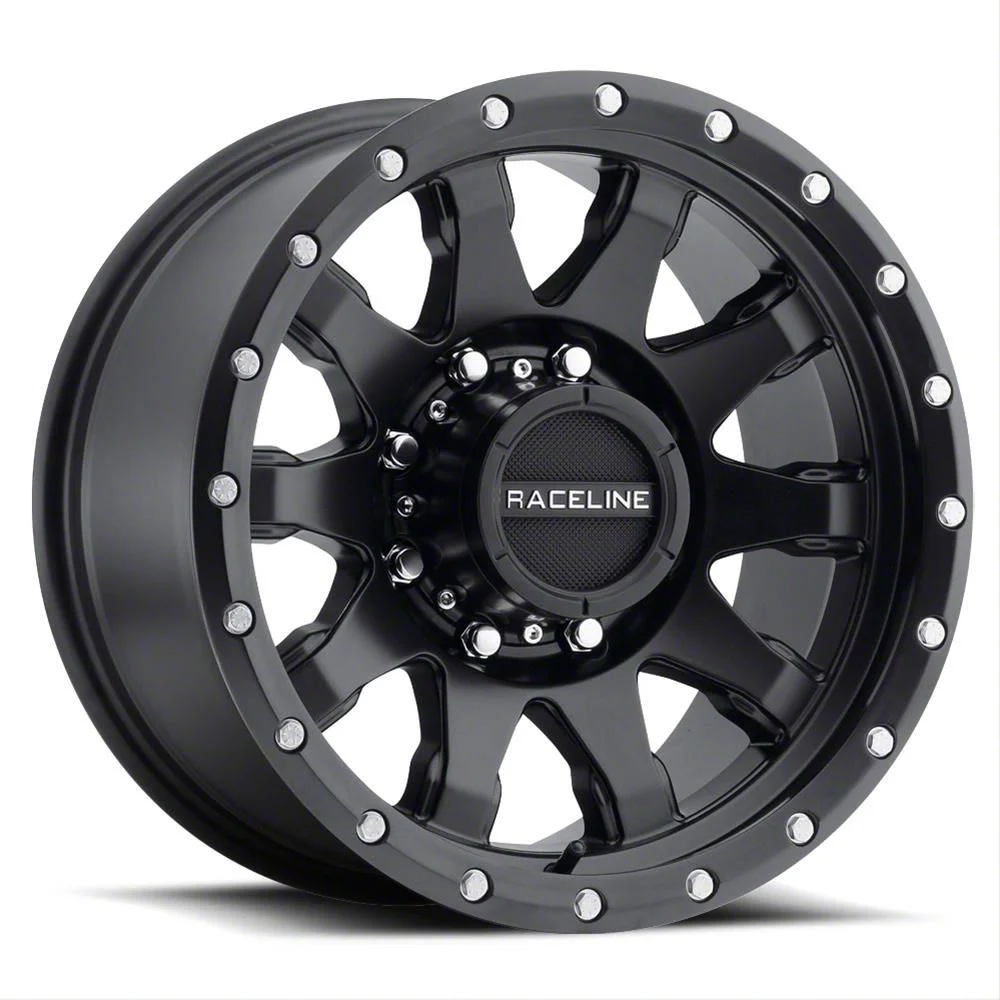 Raceline Clutch Matte Black 6-Lug Wheel; 20x9; 18mm Offset (19-26 Sierra 1500)