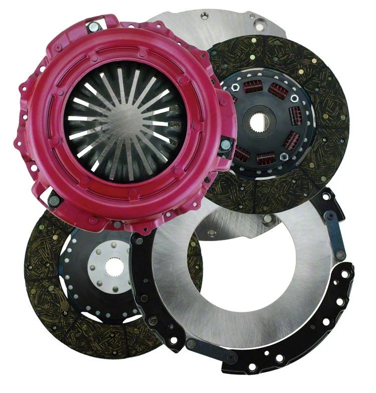 RAM Clutches Concept 10.5 300 Series 900HP Organic Dual Disc Clutch Kit; 10-Spline (11-11.5 V8 HEMI Challenger)