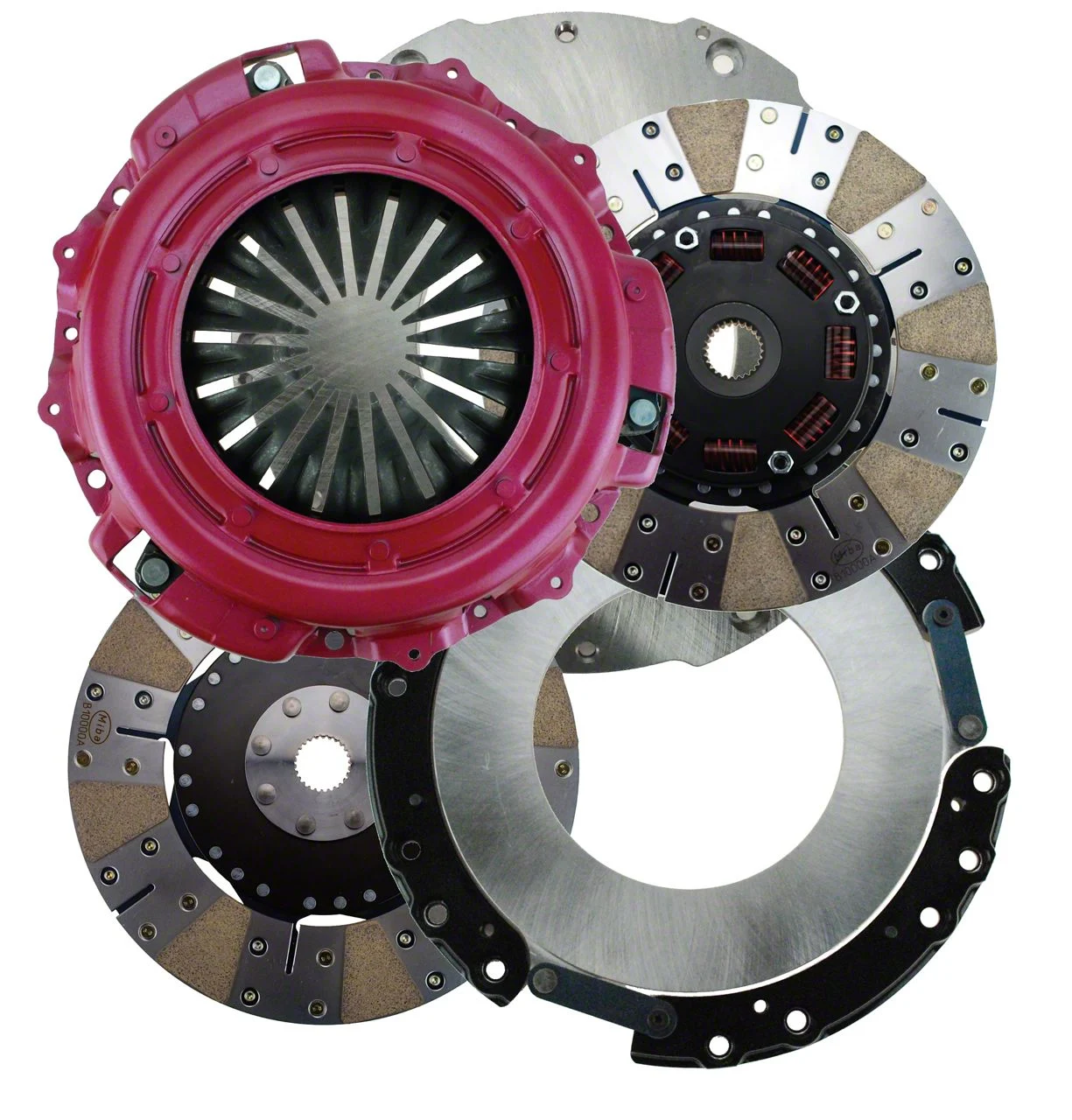RAM Clutches Concept 10.5 900 Series 1200HP Metallic Dual Disc Clutch Kit; 10-Spline (11-11.5 V8 HEMI Challenger)