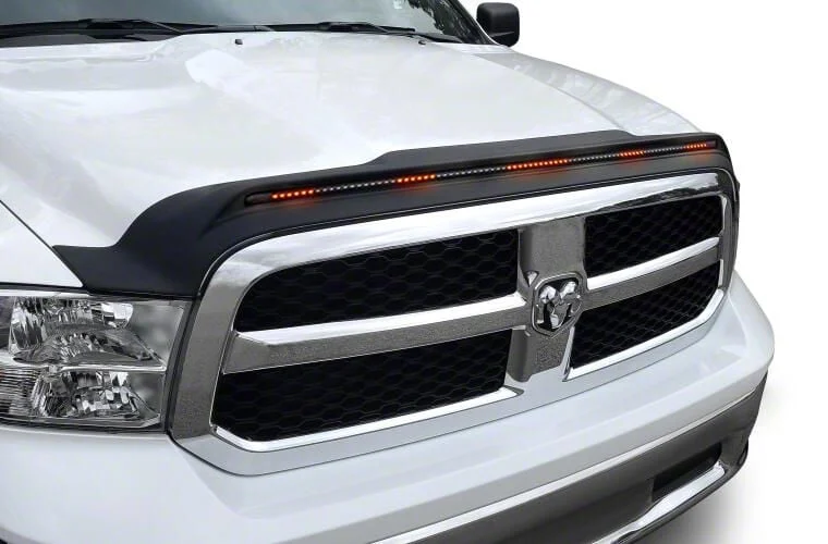 Aeroskin LightShield Pro Hood Protector; Black (09-18 RAM 1500, Excluding Rebel & Sport)