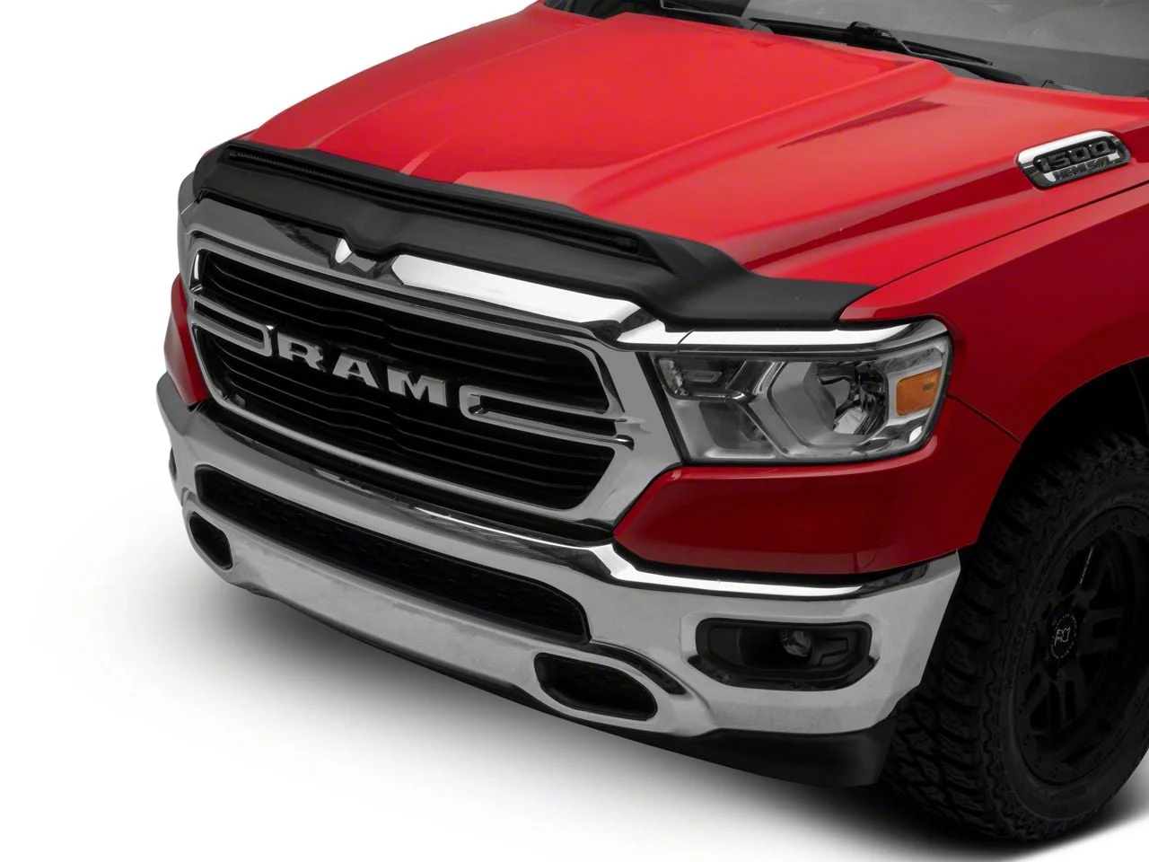Aeroskin LightShield Pro Hood Protector; Black (19-26 RAM 1500, Excluding Rebel, RHO & TRX)