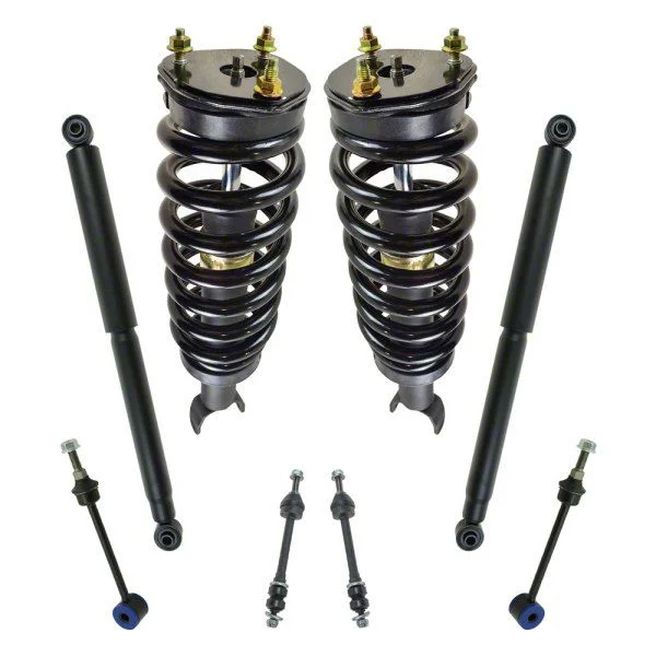 Front Strut and Spring Assemblies with Rear Shocks and Sway Bar Links (06-07 4WD RAM 1500 Regular Cab, Quad Cab)