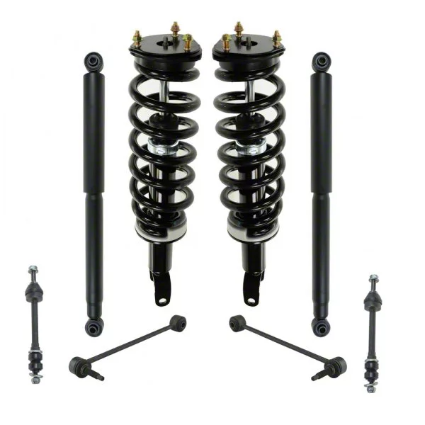 Front Strut and Spring Assemblies with Rear Shocks and Sway Bar Links (09-18 4WD RAM 1500)