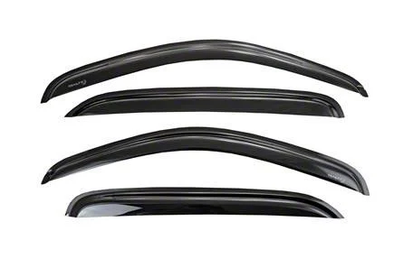 Low Profile Rain Guards; Smoked (19-25 RAM 1500 Crew Cab)