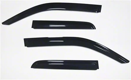 Low Profile Rain Guards; Smoked (19-25 RAM 1500 Quad Cab)