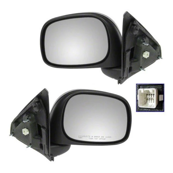 Powered Heated Mirrors; Textured Black (02-08 RAM 1500)