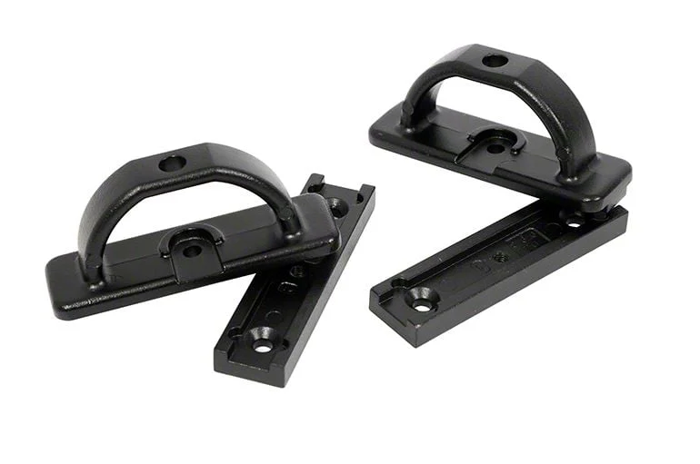 Truck Bed Tie Downs; Black (19-26 RAM 1500)
