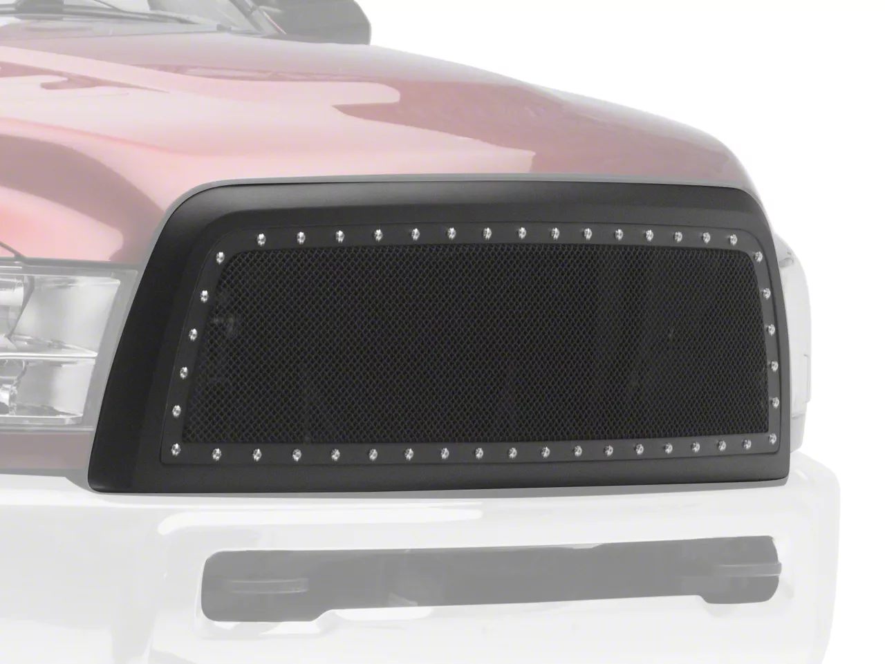 RedRock Evolution Stainless Steel Wire Mesh Upper Replacement Grille; Black (13-18 RAM 2500)
