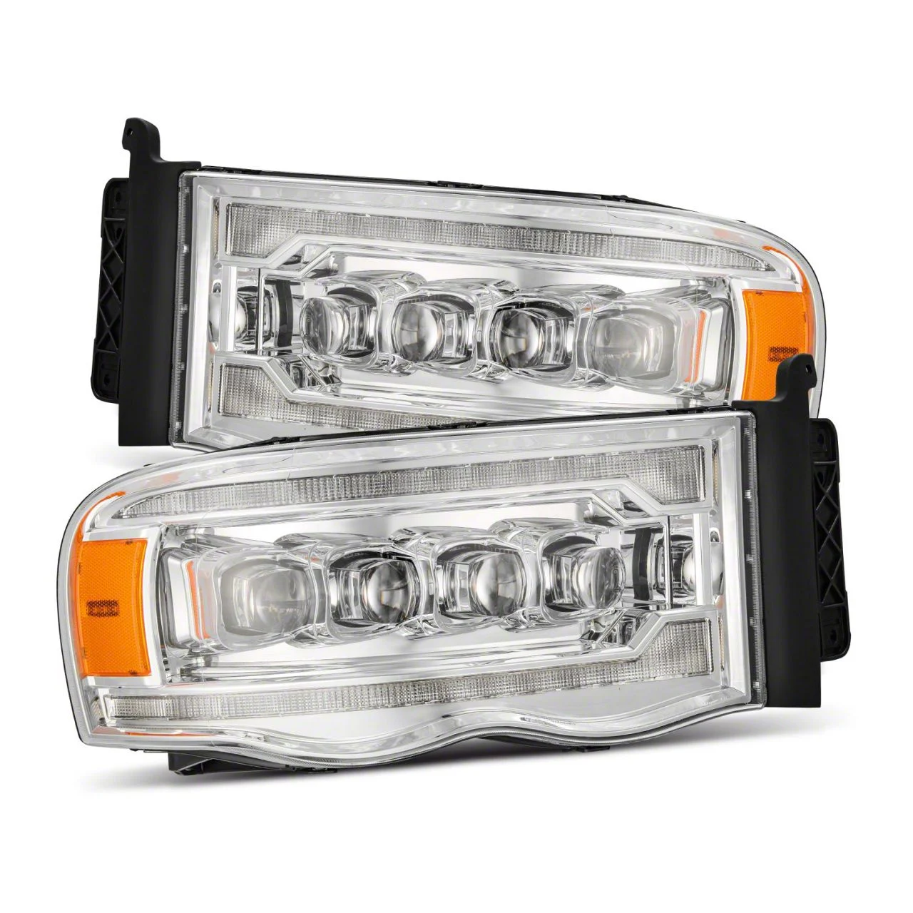 AlphaRex NOVA-Series LED Projector Headlights; Chrome Housing; Clear Lens (03-05 RAM 2500)