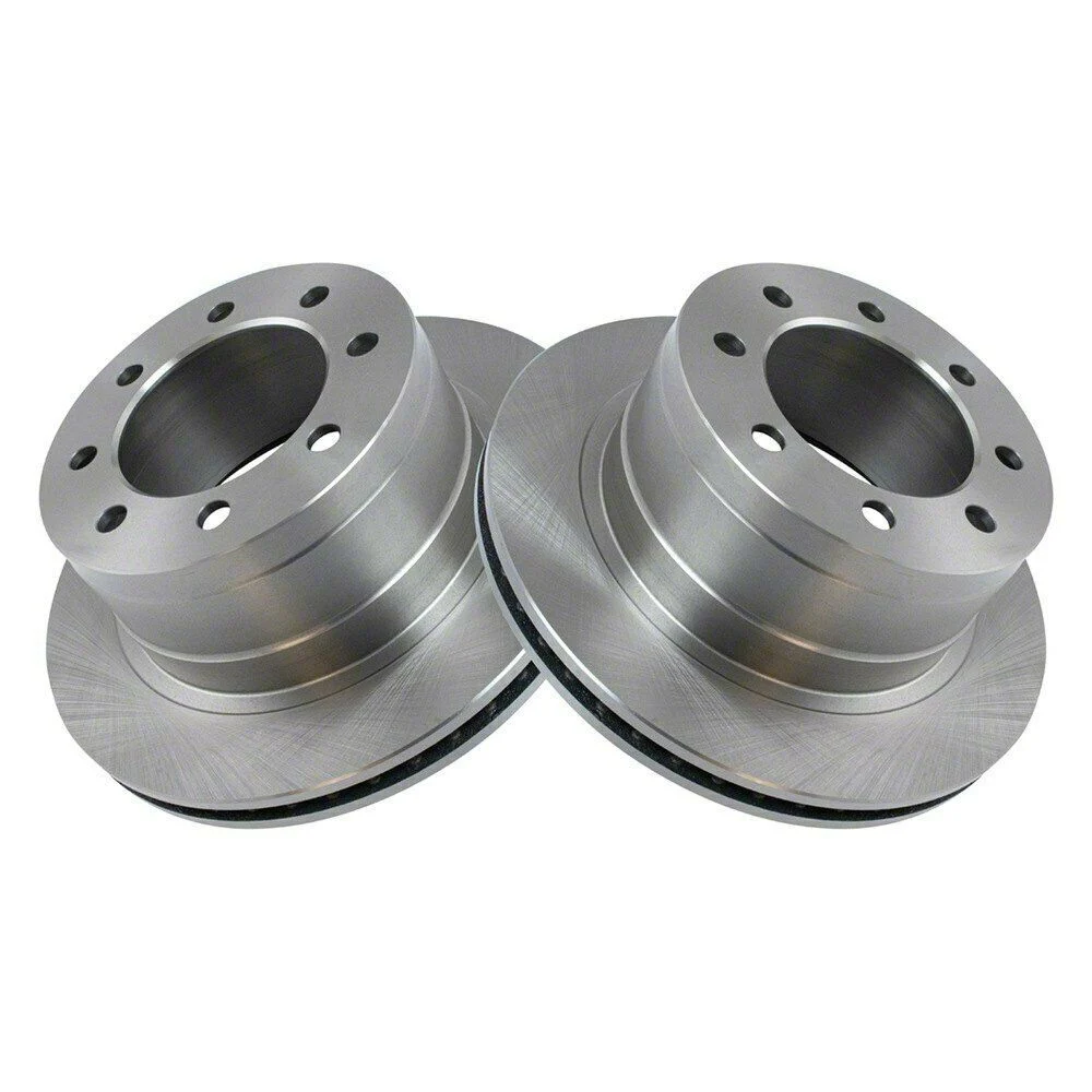 Plain Vented 8-Lug Rotors; Rear Pair (03-08 RAM 2500)