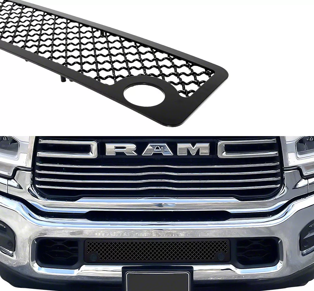Wire Mesh Lower Grille Insert; Black (19-26 RAM 2500 w/ Front Parking Sensors)