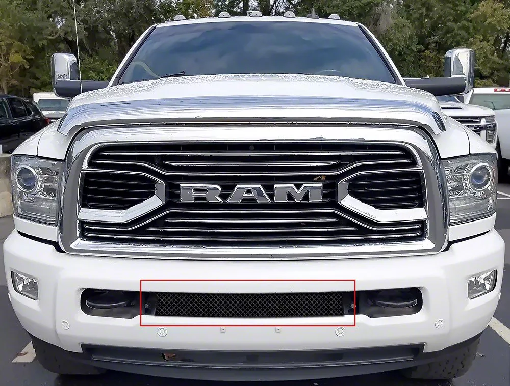 Wire Mesh Lower Grille Insert; Black (10-18 RAM 2500)