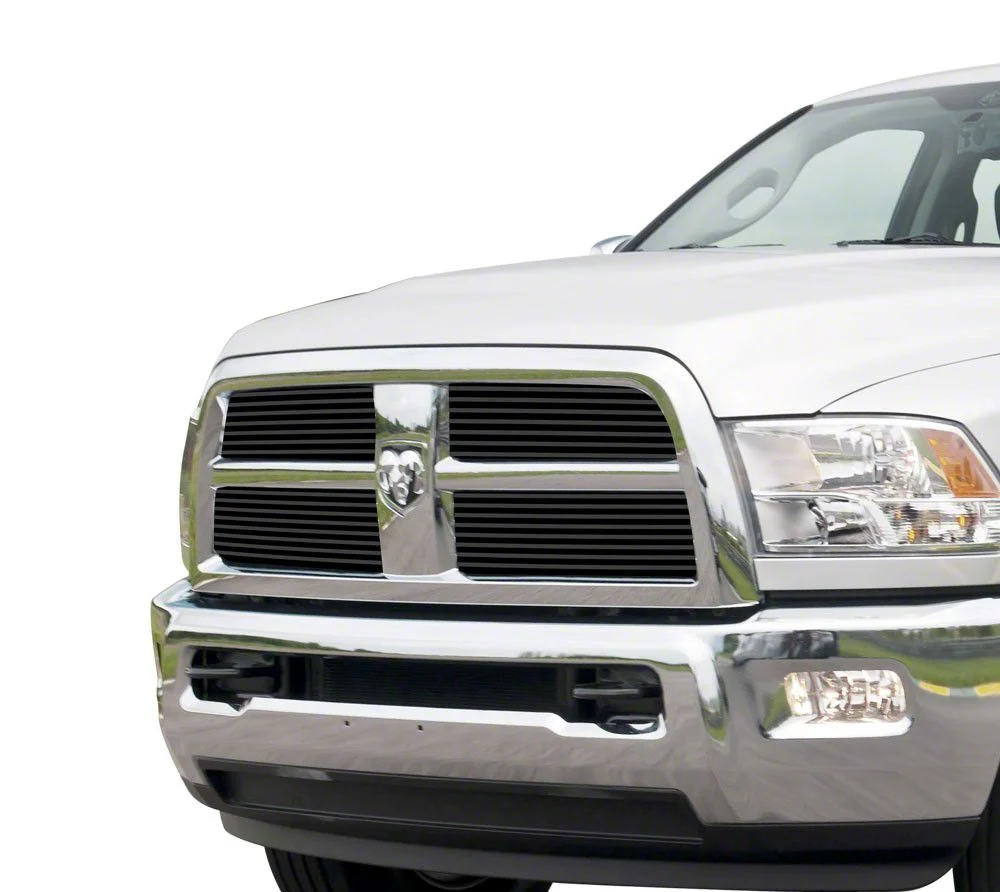 Stainless Steel Billet Lower Grille Insert; Black (10-12 RAM 3500, Excluding Laramie)