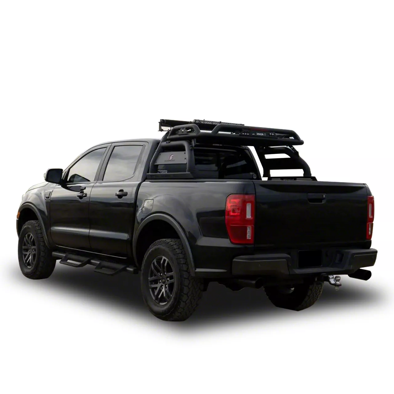 Atlas Roll Bar with 50-Inch LED Light Bar; Black (19-26 Ranger)