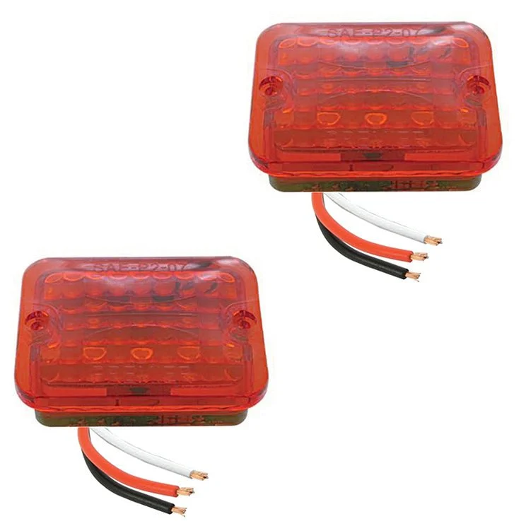 Red Led Light For Chrome Mini Sand Rail Tail Lights, Pair