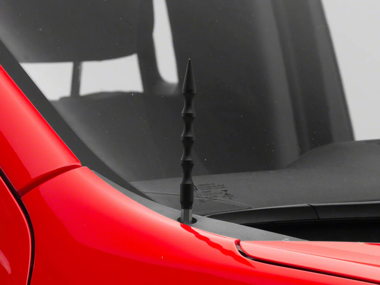 RedRock Billet Antenna; 6-Inch; Black (07-26 Silverado 1500)