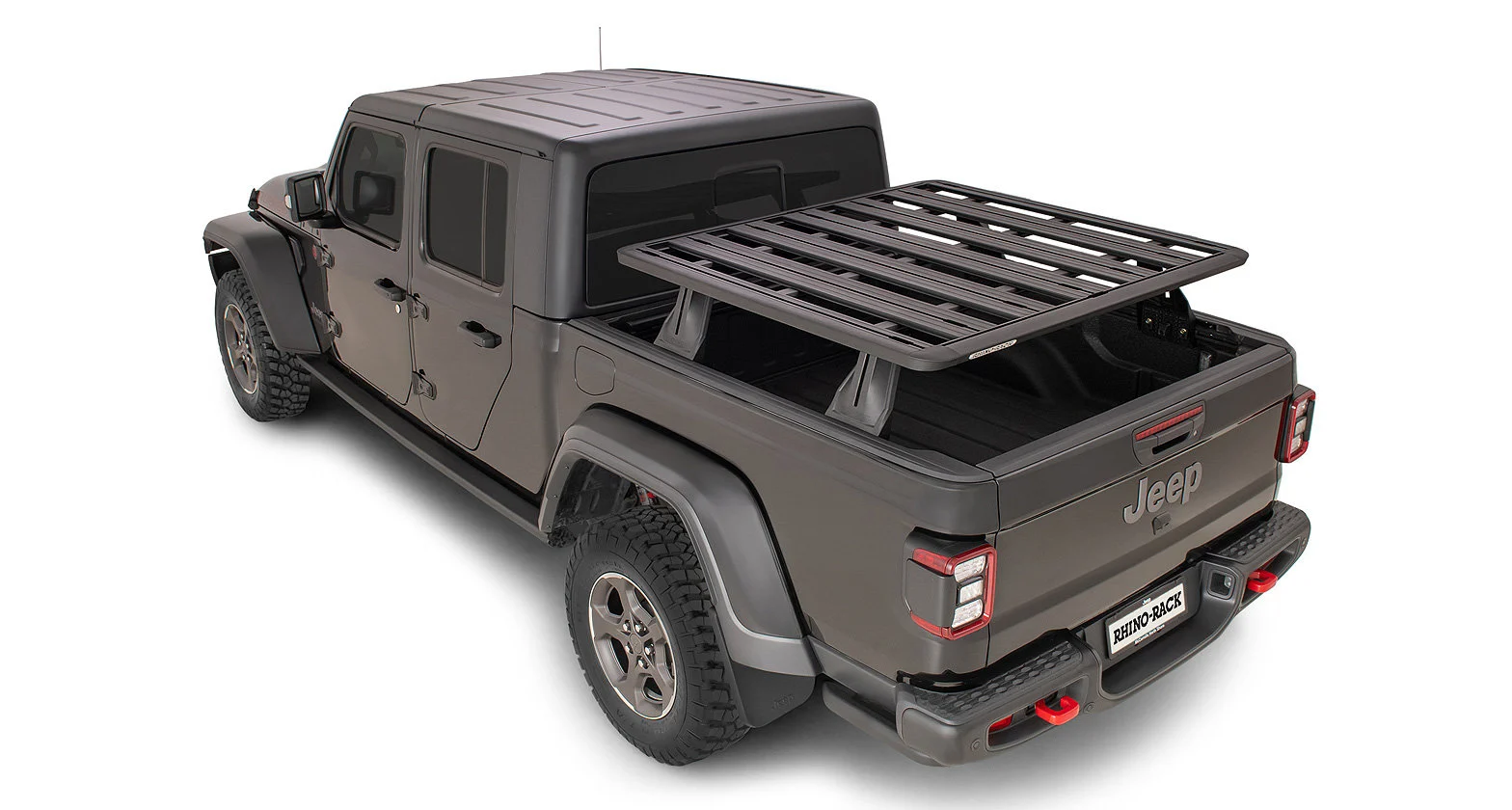 Rhino-Rack JC-01274  Reconn-Deck 2 Bar Truck Bed System with Pioneer Platform 52" X 56" for 20-22 Jeep Gladiator JT