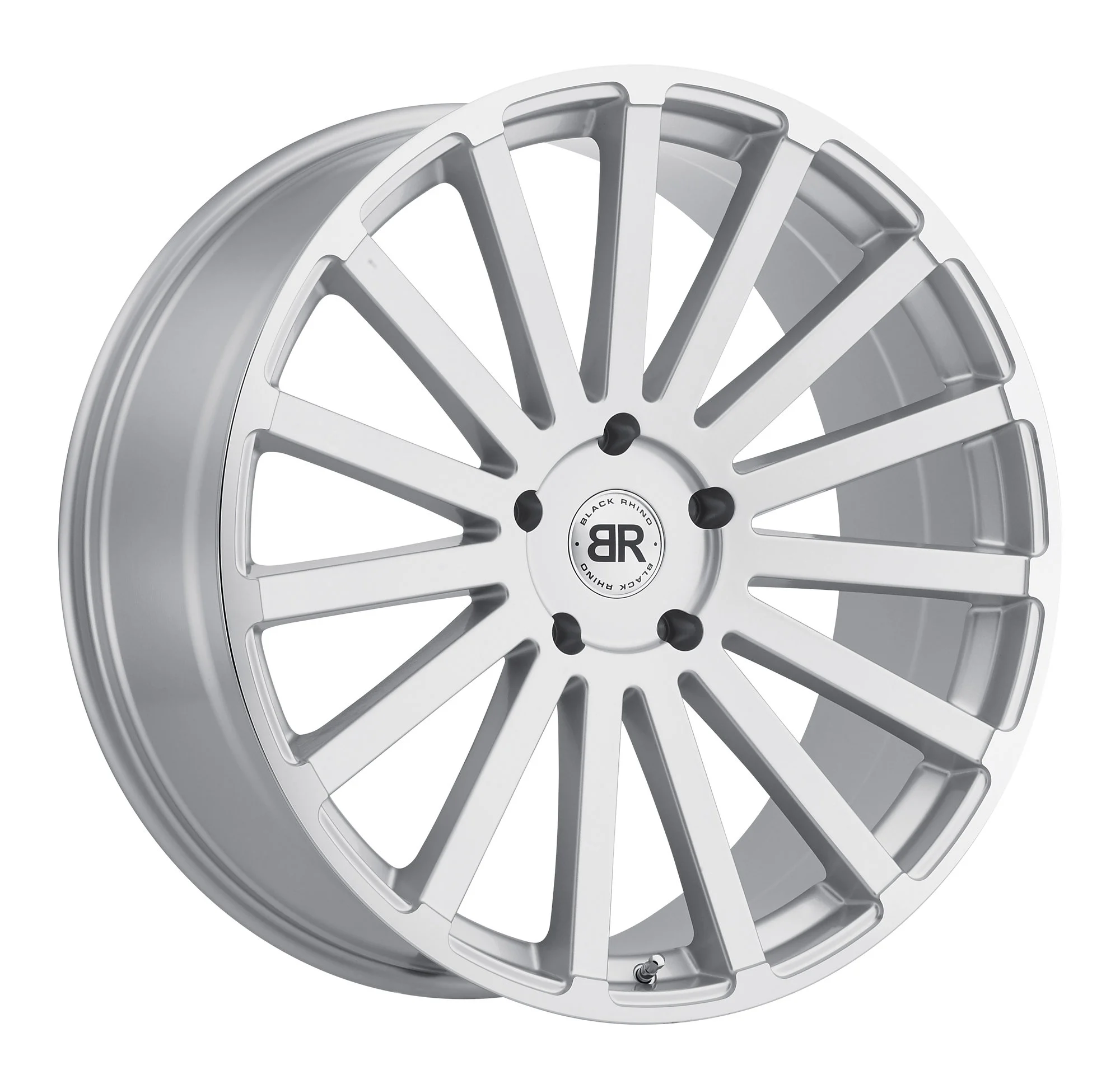 Black Rhino  Spear Wheel for 07-20 Jeep Wrangler JL, JK & Gladiator JT in 20x9 with 6.2in Backspace Silver with Mirror Cut Lip for 07-26 Jeep Wrangler JL, JK & Gladiator JT