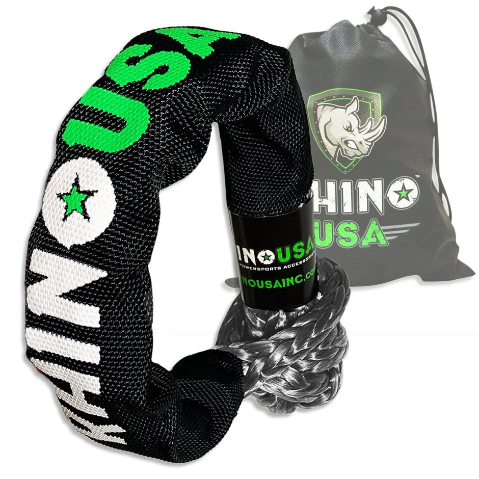 Rhino USA  3/8" Synthetic Soft Shackles  in Green (2 Qty.)