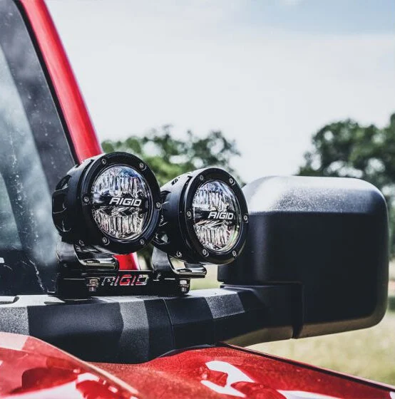Rigid Industries 46721 Dual Pod A-Pillar Mount kit for 21-25 Ford Bronco