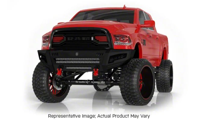 Road Armor iDentity Beauty Ring Front Bumper with WIDE End Pods and Triple Cube Light Pods; Raw Steel (20-23 Sierra 3500 HD)