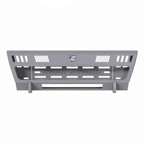 Road Armor iDentity Hyve Mesh Front Bumper with Shackle Center Section, WIDE End Pods, X3 Cube Light Pods and Accent Lights; Raw Steel (15-19 Sierra 3500 HD)