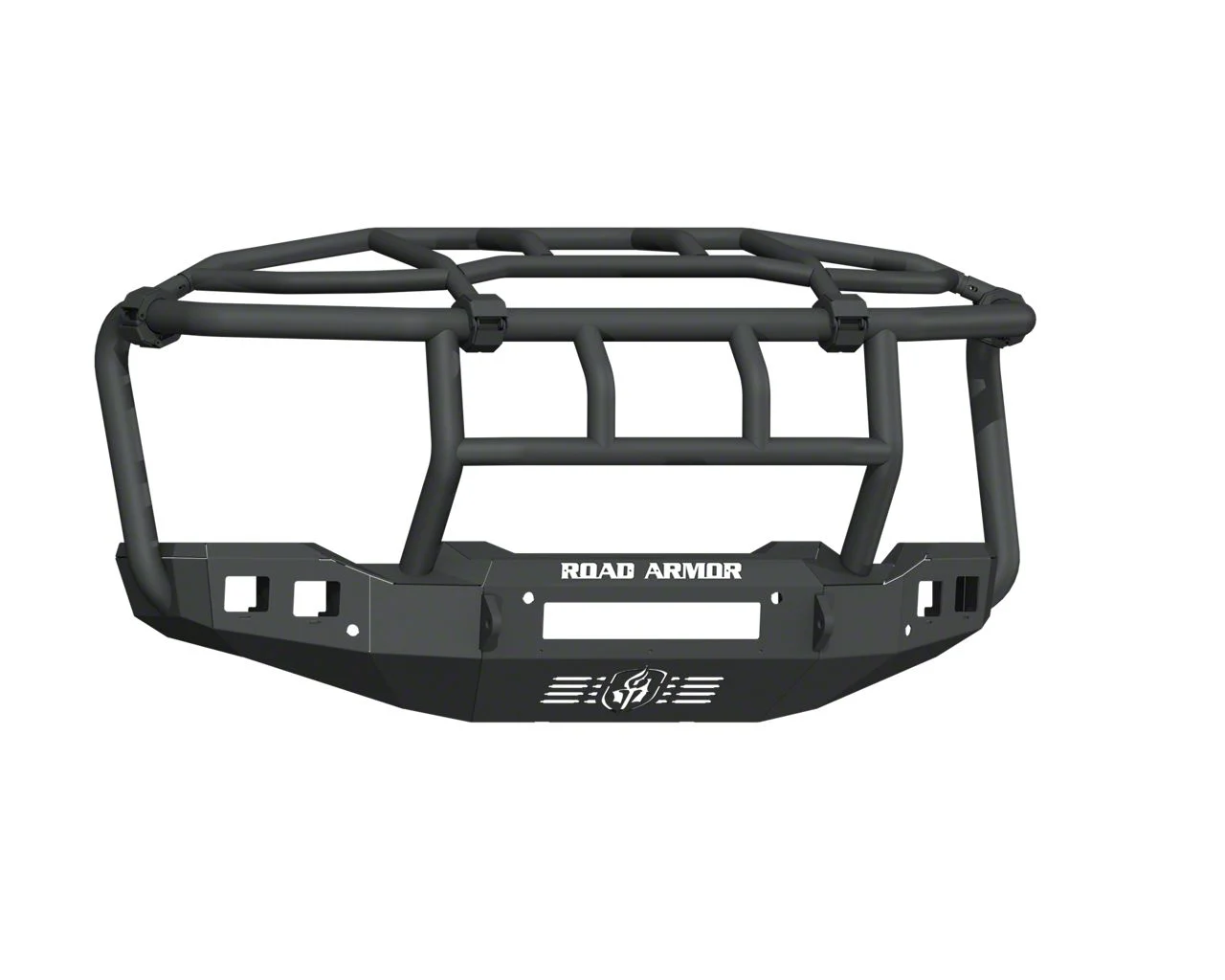 Road Armor Stealth Non-Winch Front Bumper with Intimidator Guard; Textured Black (20-23 Sierra 3500 HD)