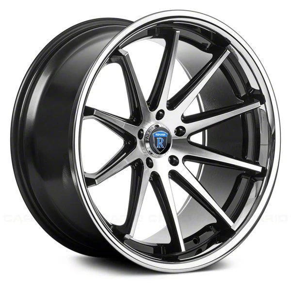 Rohana Wheels RC10 Gloss Black Machined Wheel; 20x10; 40mm Offset (10-15 Camaro)