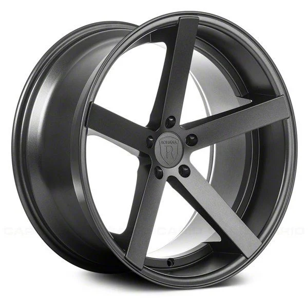 Rohana Wheels RC22 Matte Graphite Wheel; 20x10; 40mm Offset (15-23 Mustang GT, EcoBoost, V6)