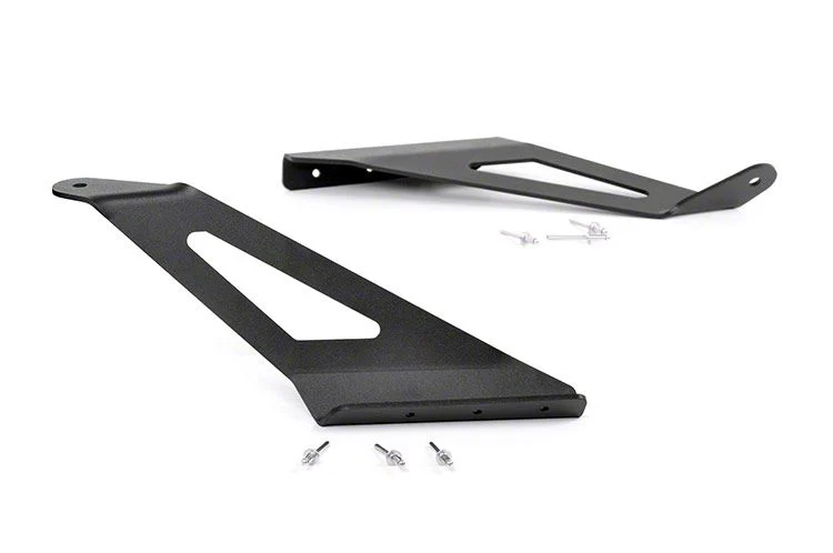 Rough Country Offroad 50-Inch Curved LED Light Bar Upper Windshield Mounting Brackets (15-19 Sierra 3500 HD)