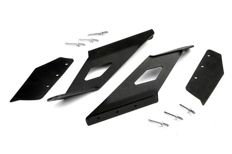 Rough Country Offroad 54-Inch Curved LED Light Bar Upper Windshield Mounting Brackets (15-19 Sierra 3500 HD)