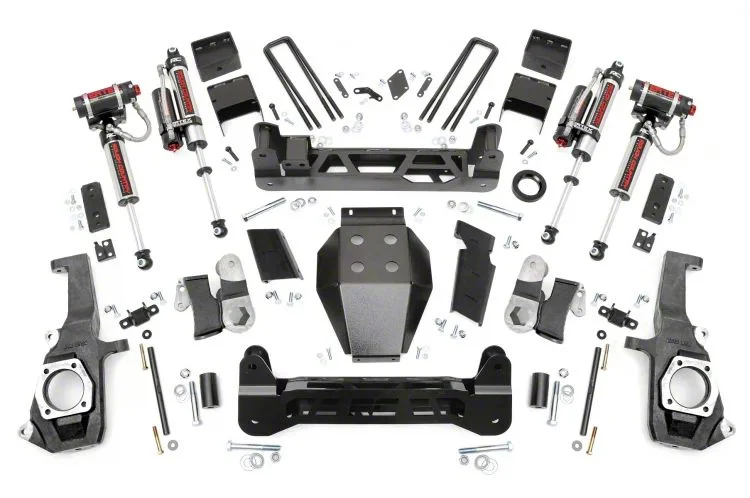 Rough Country Suspension 7.50-Inch NTD Suspension Lift Kit with Vertex Reservoir Shocks (11-19 Sierra 3500 HD SRW, Excluding Denali)