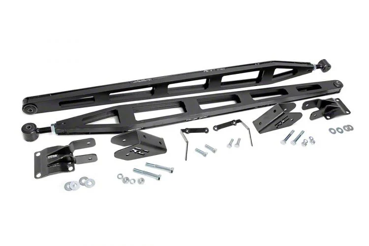 Rough Country Suspension Traction Bar Kit for 0 to 7.50-Inch Lift (11-19 4WD Sierra 3500 HD)