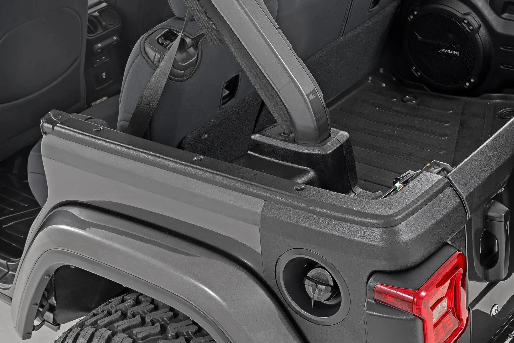 Rough Country TC13025 Trail Cladding for 18-25 Jeep Wrangler JL Unlimited 4-Door - Roof Mounting Covers for 18-26 Jeep Wrangler JL Unlimited 4-Door