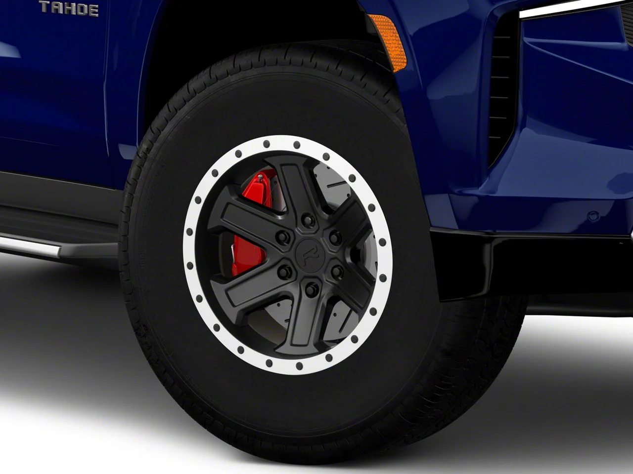 Rovos Wheels Tenere Matte Black with Machined Lip 6-Lug Wheel; 17x9; -15mm Offset (21-26 Tahoe)