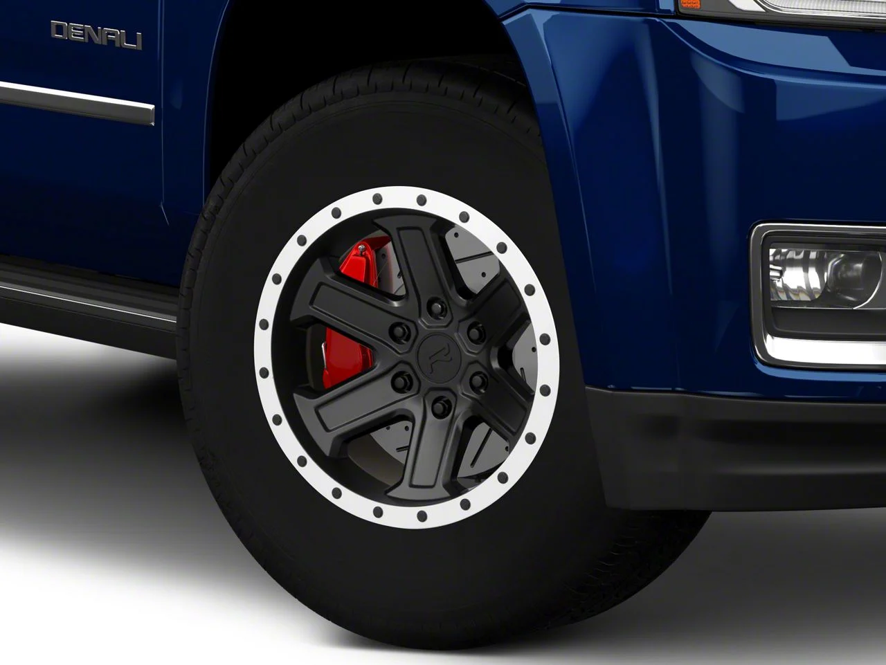 Rovos Wheels Tenere Matte Black with Machined Lip 6-Lug Wheel; 17x9; -15mm Offset (15-20 Yukon)