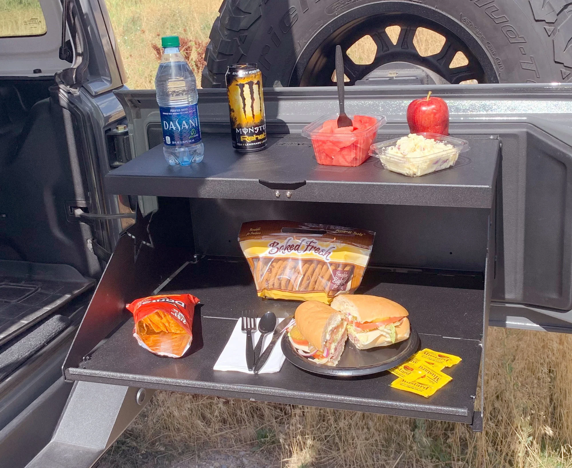 Rock Slide Engineering AC-TB-200 Tailgate Table for 07-24 Jeep Wrangler JK & JL