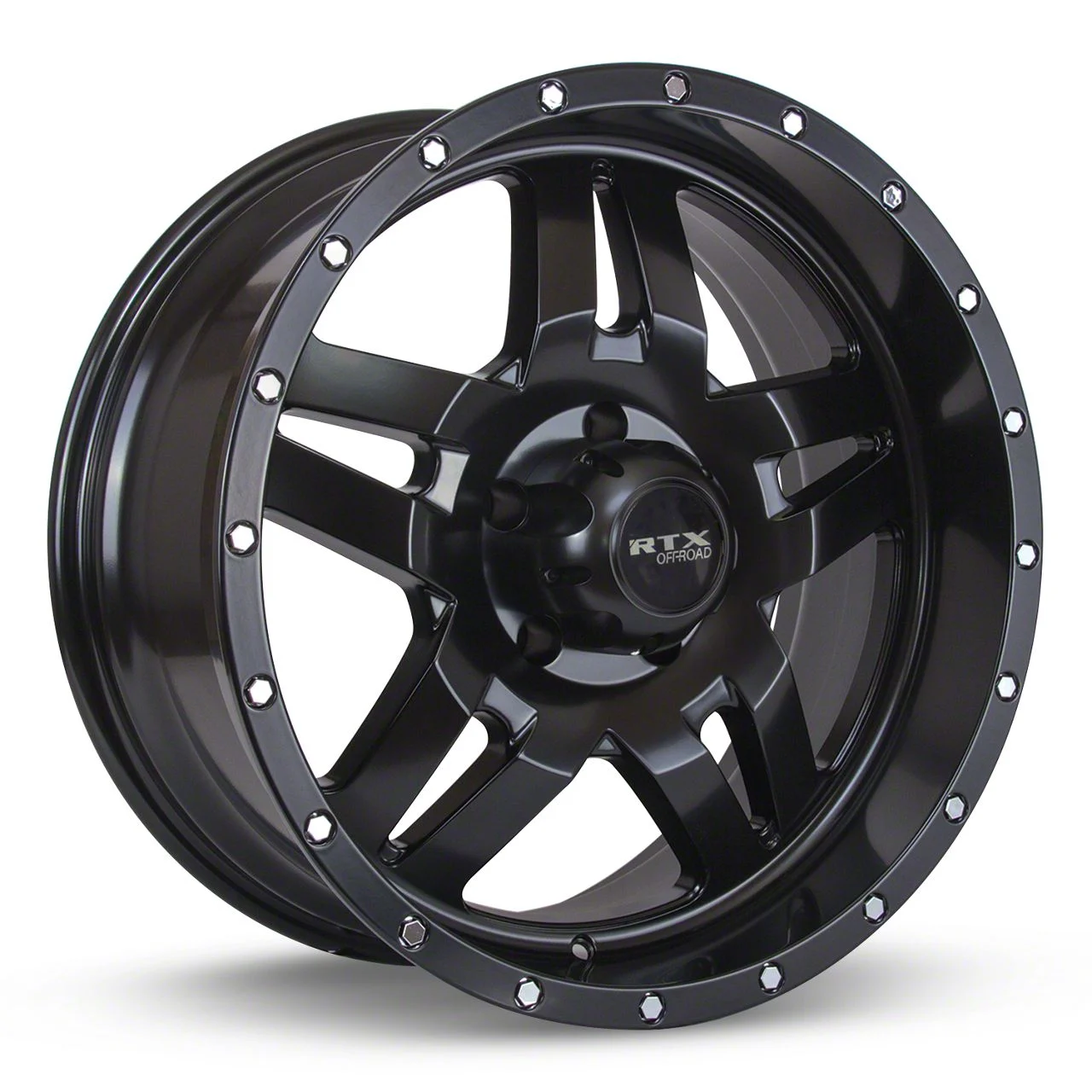 RTX Offroad Wheels Mesa Satin Black 6-Lug Wheel; 17x9; 10mm Offset (14-18 Sierra 1500)