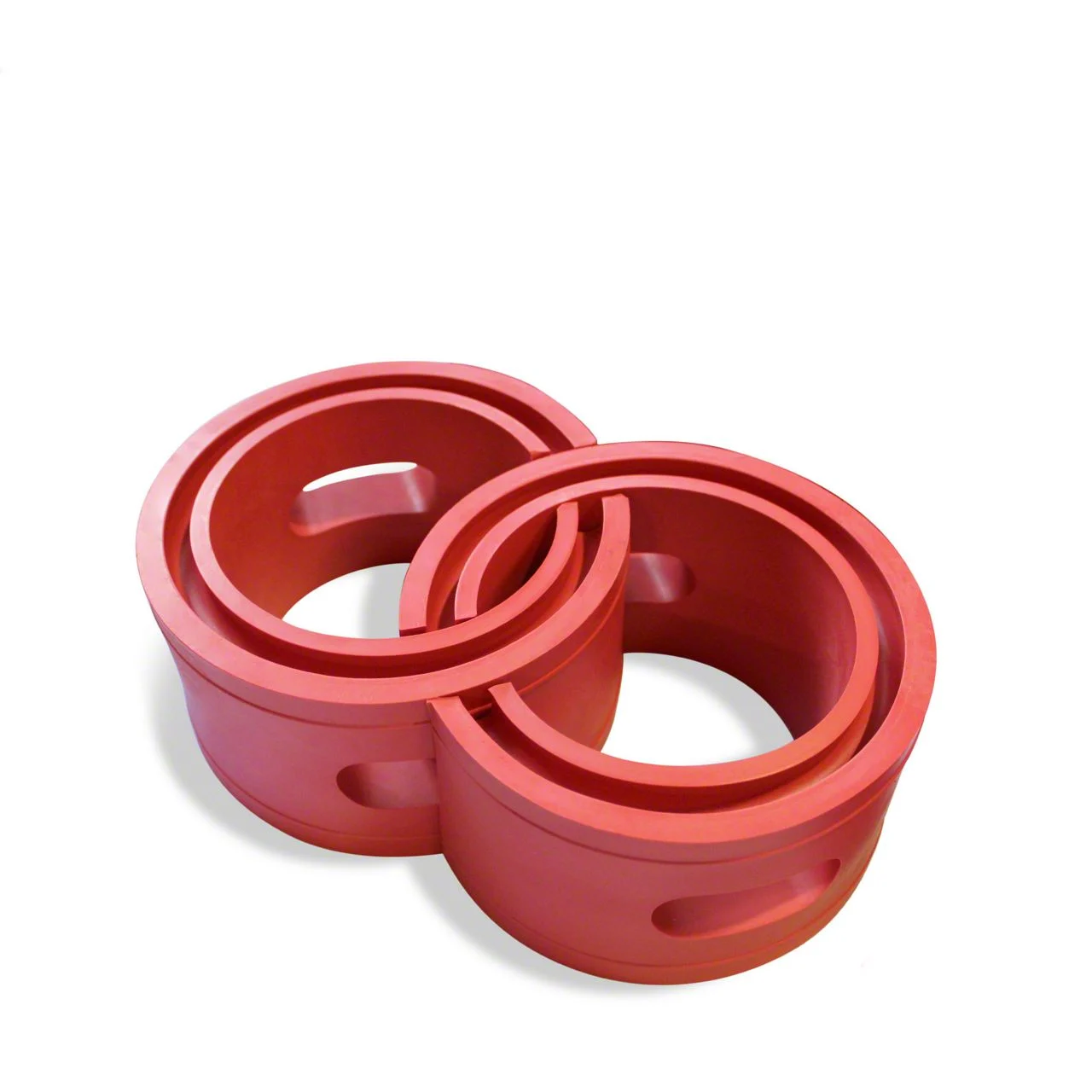 RubberShox DuraTPE Series Front-Rear Coil Spring Buffer Cushion; Red (Universal; Some Adaptation May Be Required)