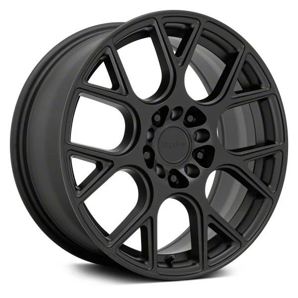 RUFF Drift Matte Black Wheel; 18x8; 38mm Offset (10-14 Mustang GT w/o Performance Pack, V6)