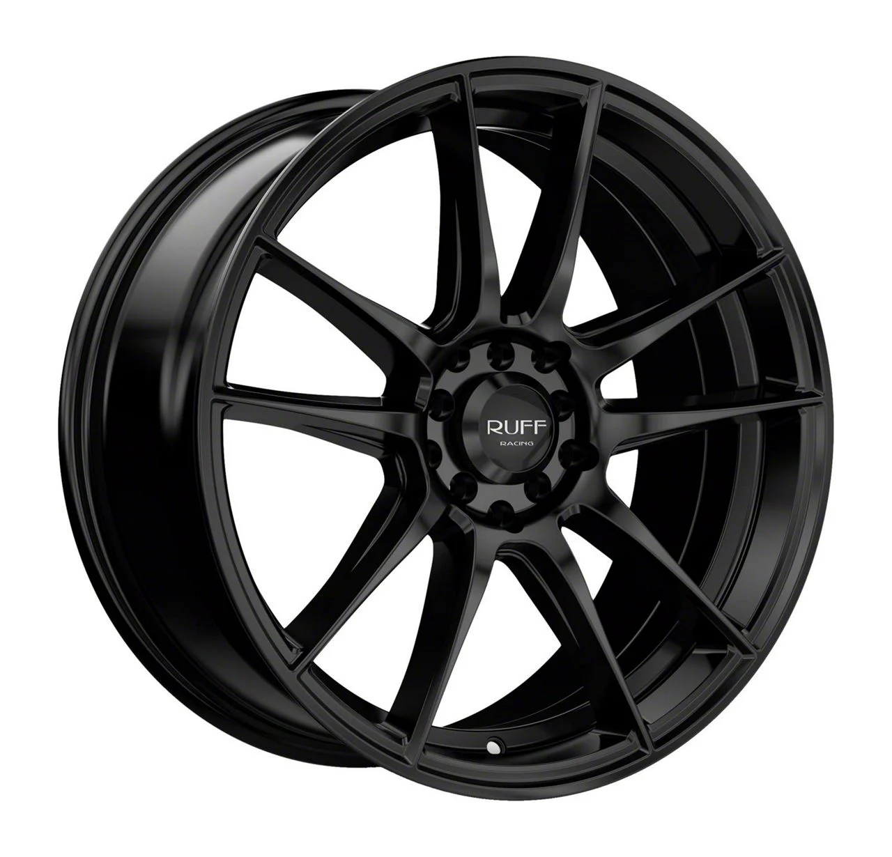 RUFF R364 Satin Black Wheel; 18x8; 38mm Offset (10-14 Mustang GT w/o Performance Pack, V6)