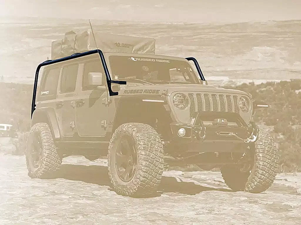 Rugged Ridge 11703.23 Sherpa Roof Rack System for 18-23 Jeep Wrangler JL Unlimited