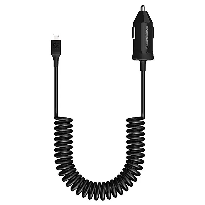 Scosche  PowerVolt 20W PD Car Charger  with Lightning Captive