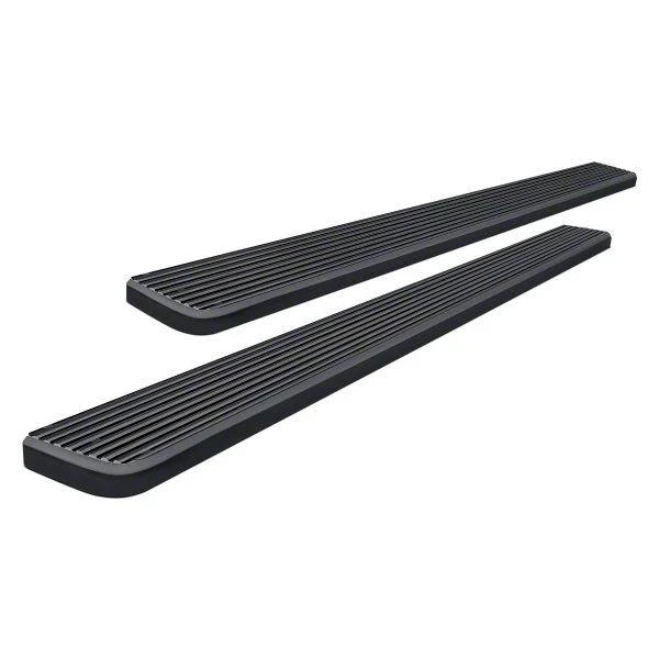 5-Inch iStep SS Running Boards; Black (07-19 Sierra 2500 HD Regular Cab)