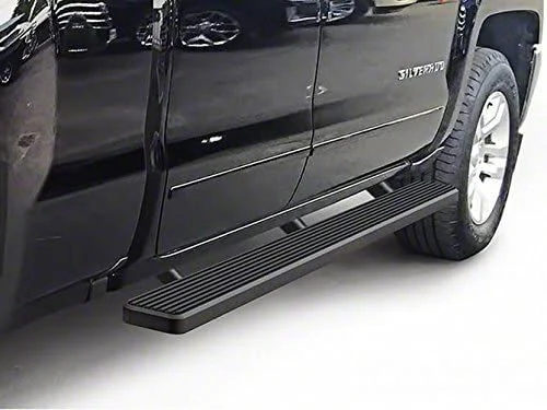 5-Inch iStep Running Boards; Black (07-14 Sierra 3500 HD Crew Cab)