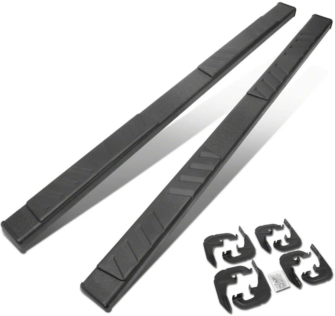 5-Inch Running Boards; Black (20-26 Sierra 3500 HD Crew Cab)